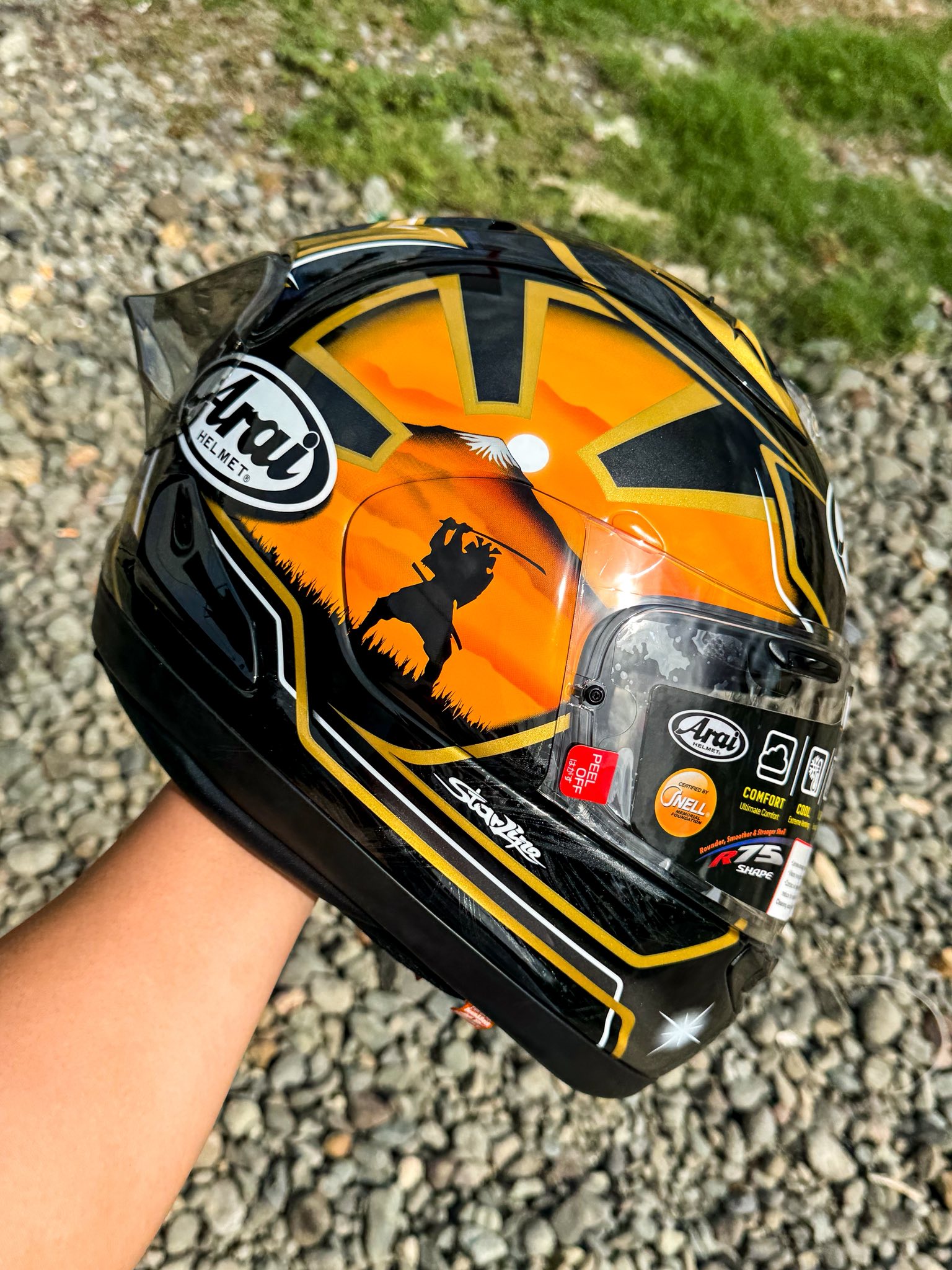 Arai RX-7X | Pedrosa Gold Spirit Size: XL P2#,### • Brand New 