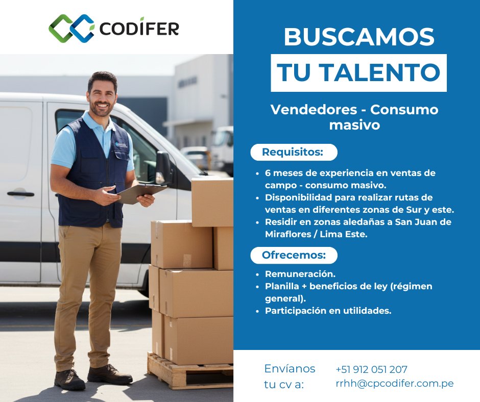 Corporacion Codifer Srl - Ofertas Laborales. | Lima