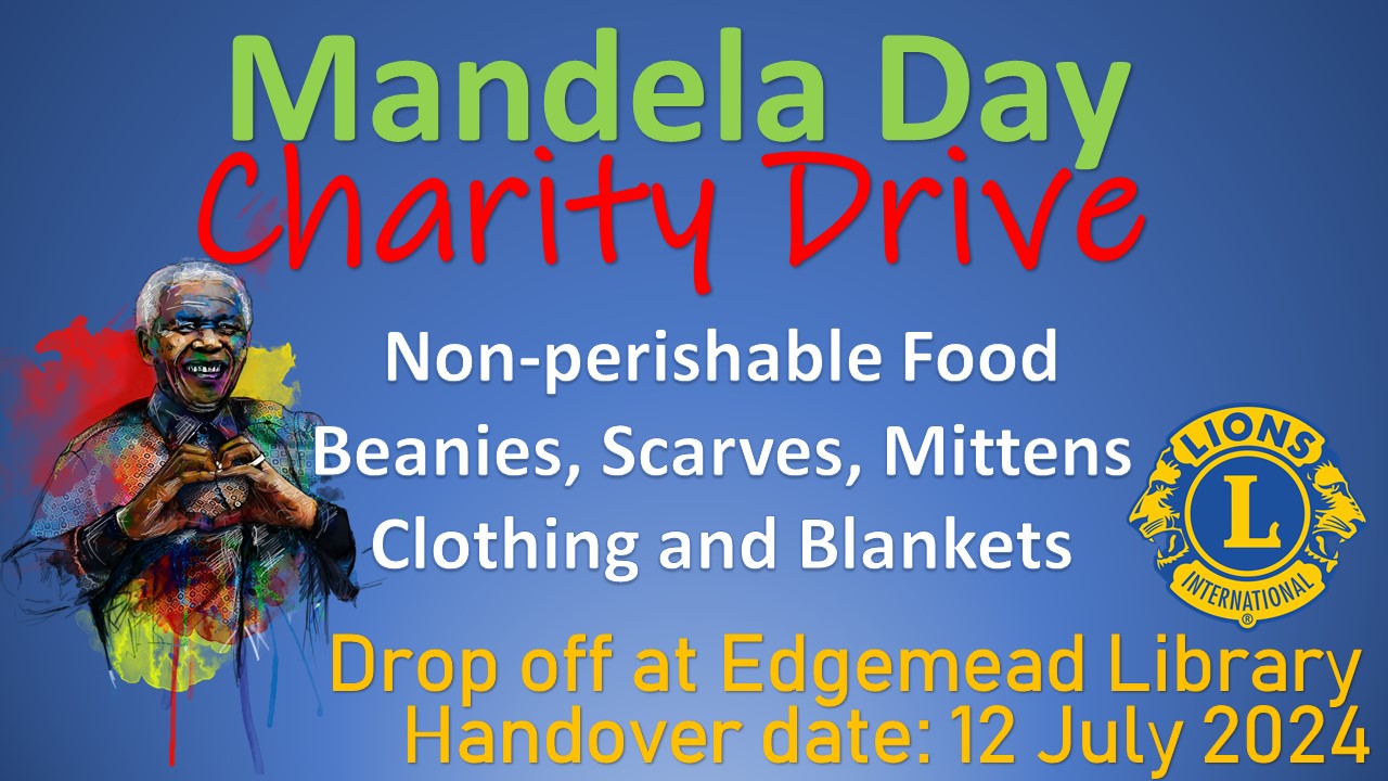 Please support the Mandela Day Charity... - Edgemead Library | Facebook