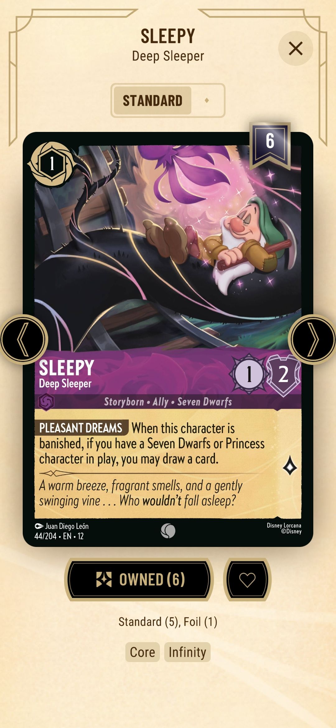 lorcana sleepy card - Reign of Jafar - Lafayette Amber Card Type Ruling question! If sleepy is