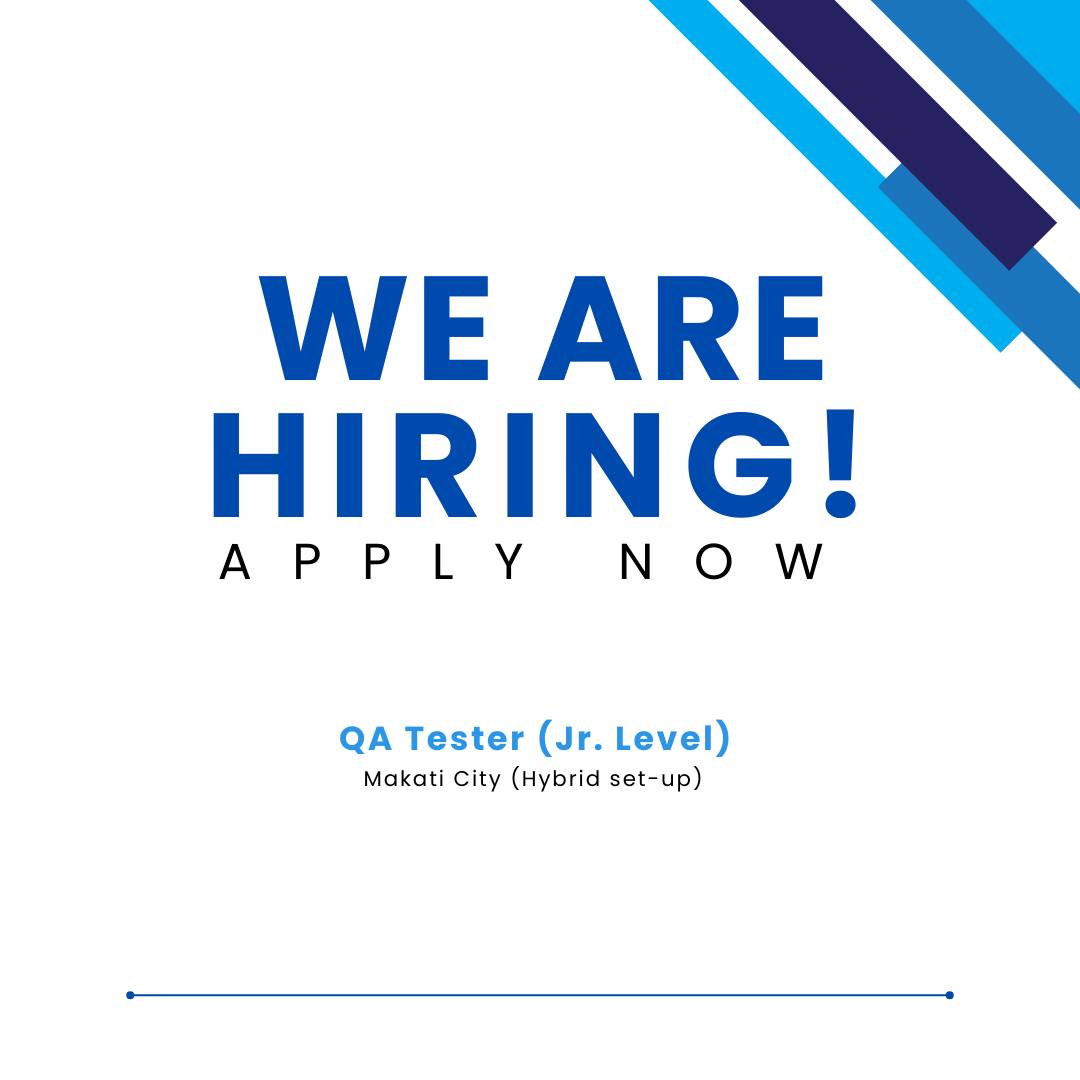 Software QA and Pen Tester of the Phil. | 🚀 **WE ARE HIRING: Junior QA ...
