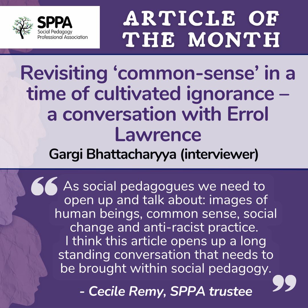 The article of... - Social Pedagogy Professional Association | Facebook
