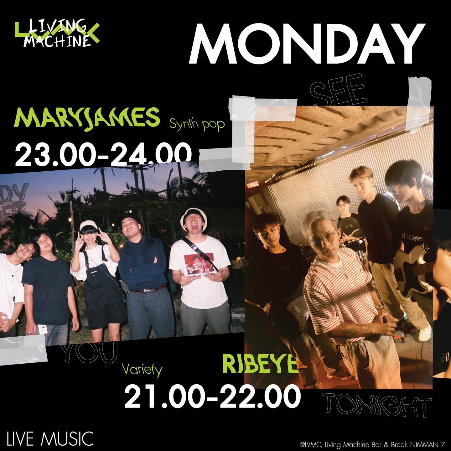 Band 🎸 (ฝั่งใหม่)... - LVMC ,Living Machine Bar & Break | Facebook