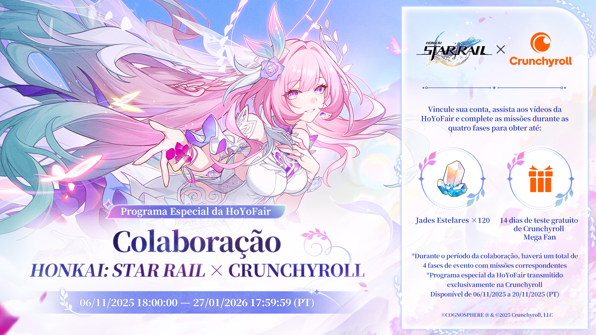 Honkai: - 🌟A Colaboração Honkai: Star Rail × Crunchyroll está ...