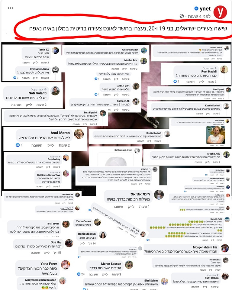 בחיי שאין לי לב לספר להם שהעצורים ערבים... - (הצל) the shadow