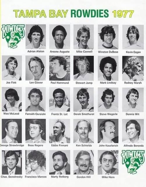 1970s - NASL Head Shots: Tampa Bay Rowdies, 1977 | Facebook