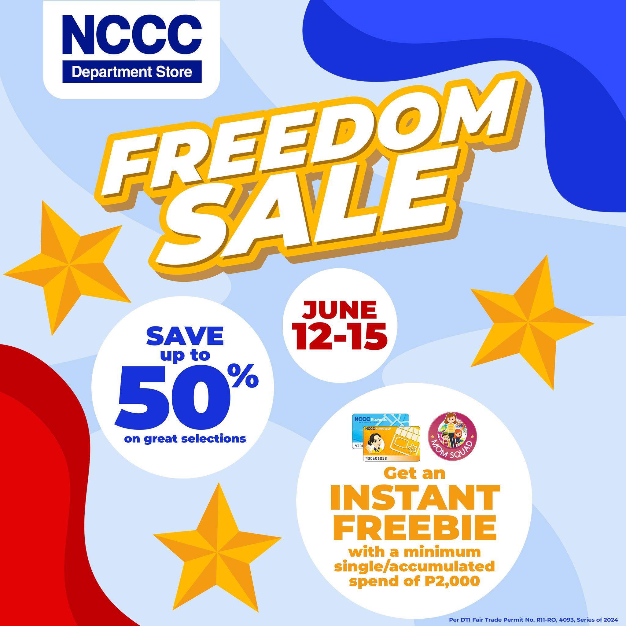 NCCC Mall Tagum - 🇵🇭 FREEDOM SALE ALERT 🇵🇭 Celebrate... | Facebook