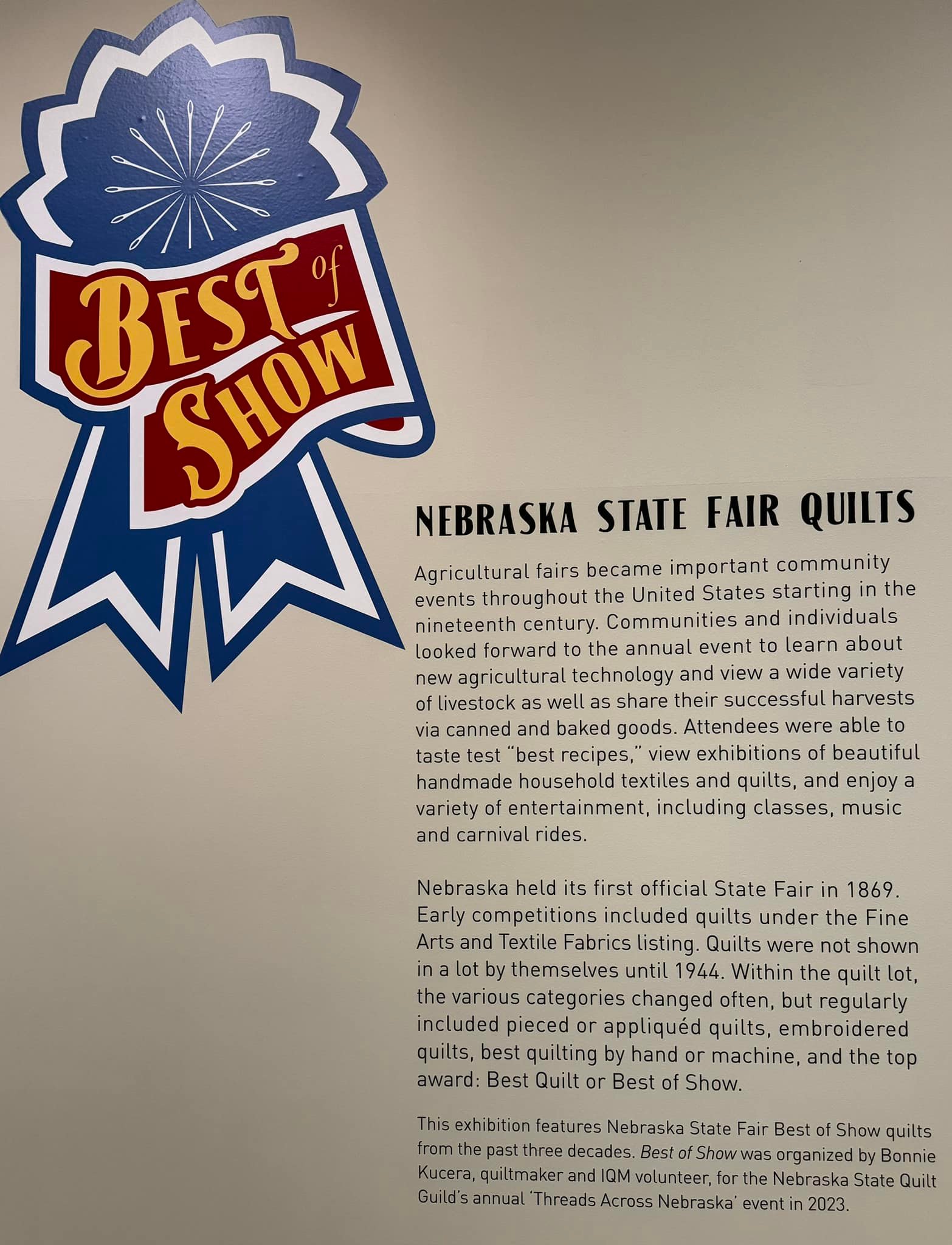 Best of Show:... - Friends of the International Quilt Museum | Facebook