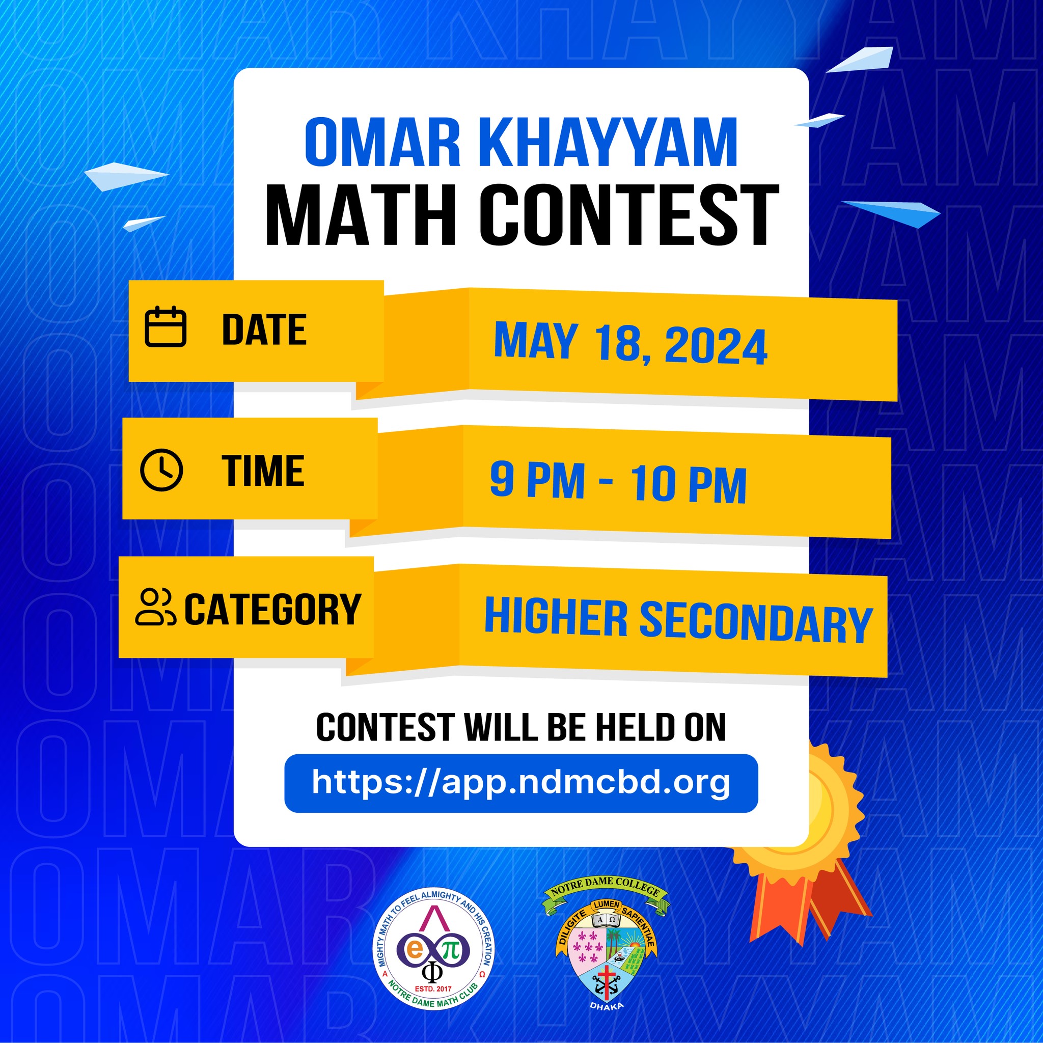 Gather up for another contest!!... - Notre Dame Math Club