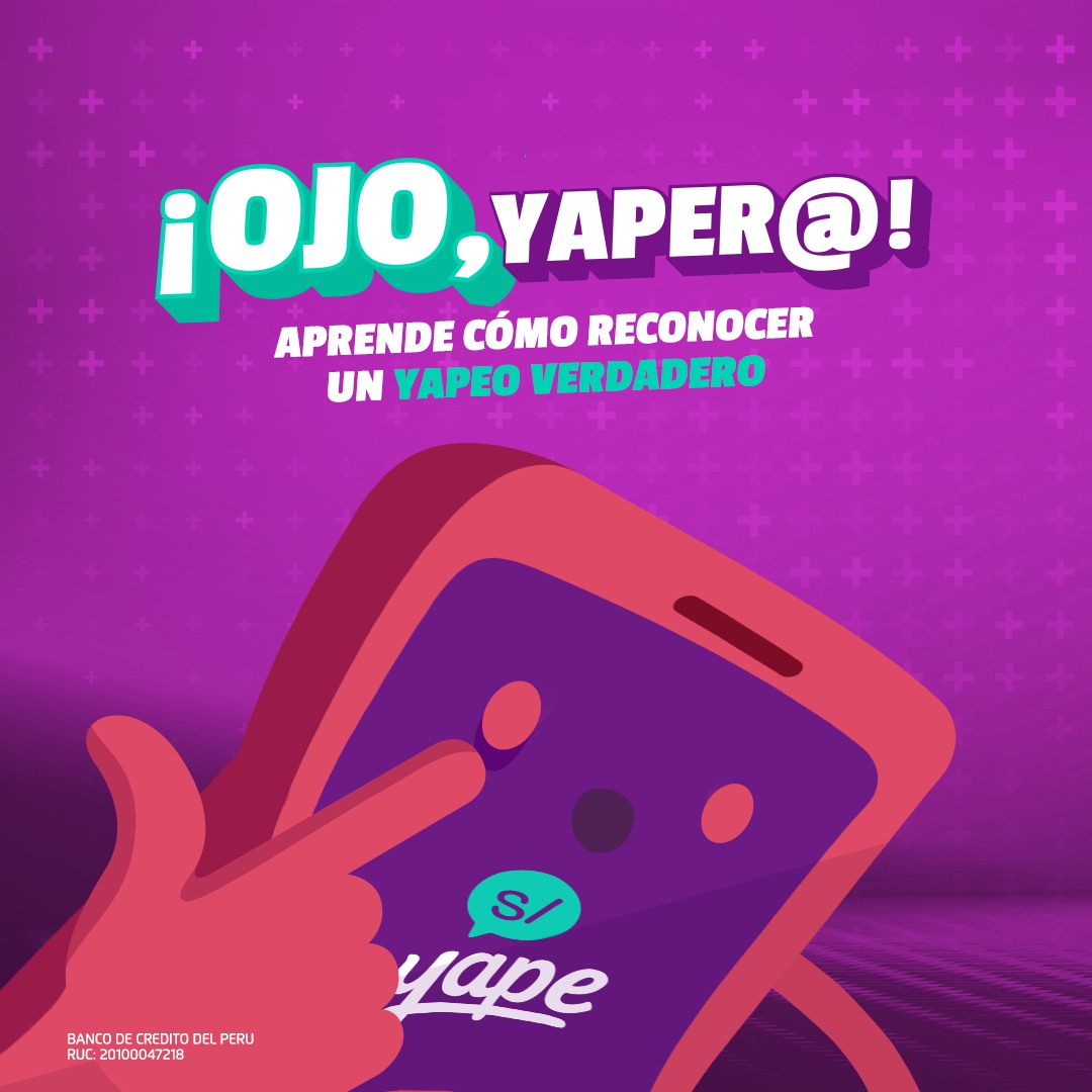 Yape - Ojo, yaper@! No te dejes engañar y revisa tus...