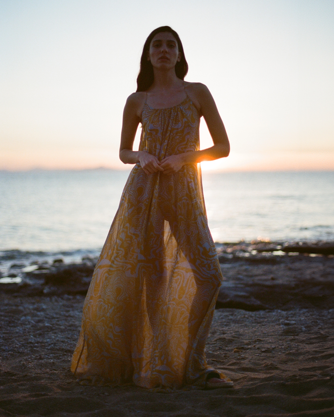 The Solin dress at sunset. #Rodebjer