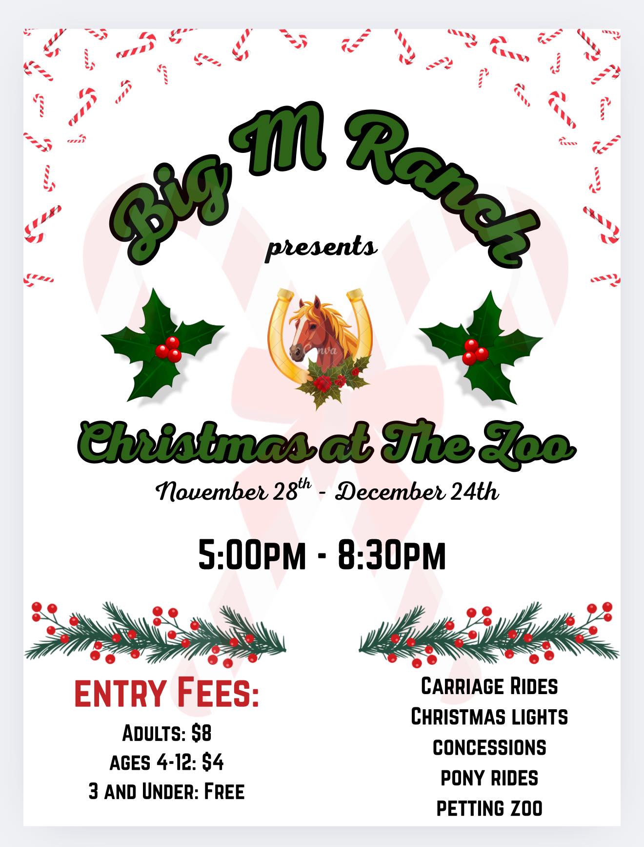 Big M Ranch - 🎄 Christmas at the Zoo — Big M Ranch Style!... | Facebook