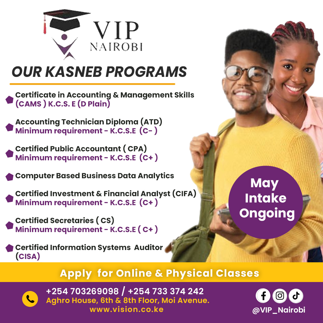 Vision - VIP Nairobi May Intake is Here! Explore the Gateway to Success ...