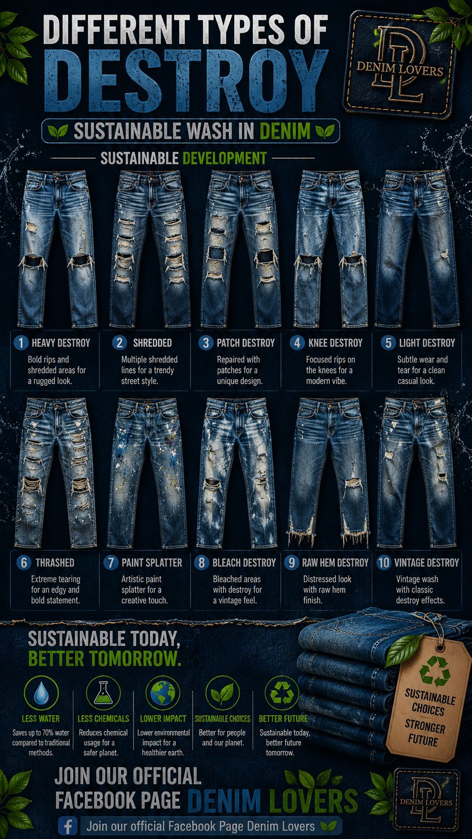 Types of Denim Washes and Their Effects on Jeans and Jackets