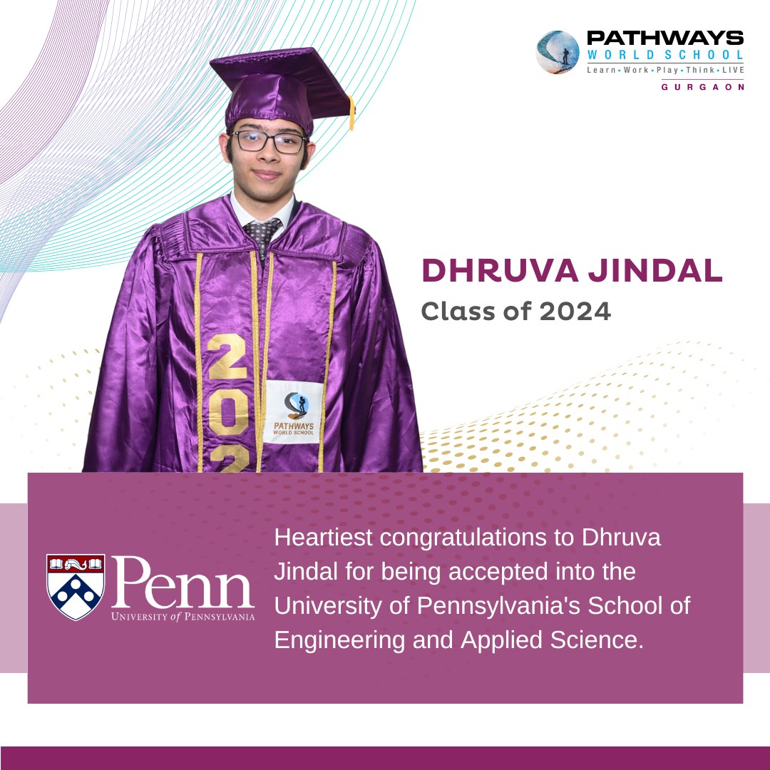 Pathways - Congratulations to Dhruva Jindal on being accepted to the ...