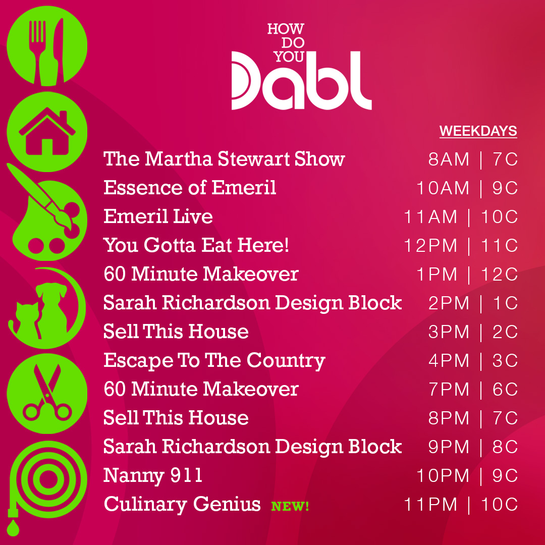 Dabl Network - Tune-in to Dabl and Get Inspired By Your...