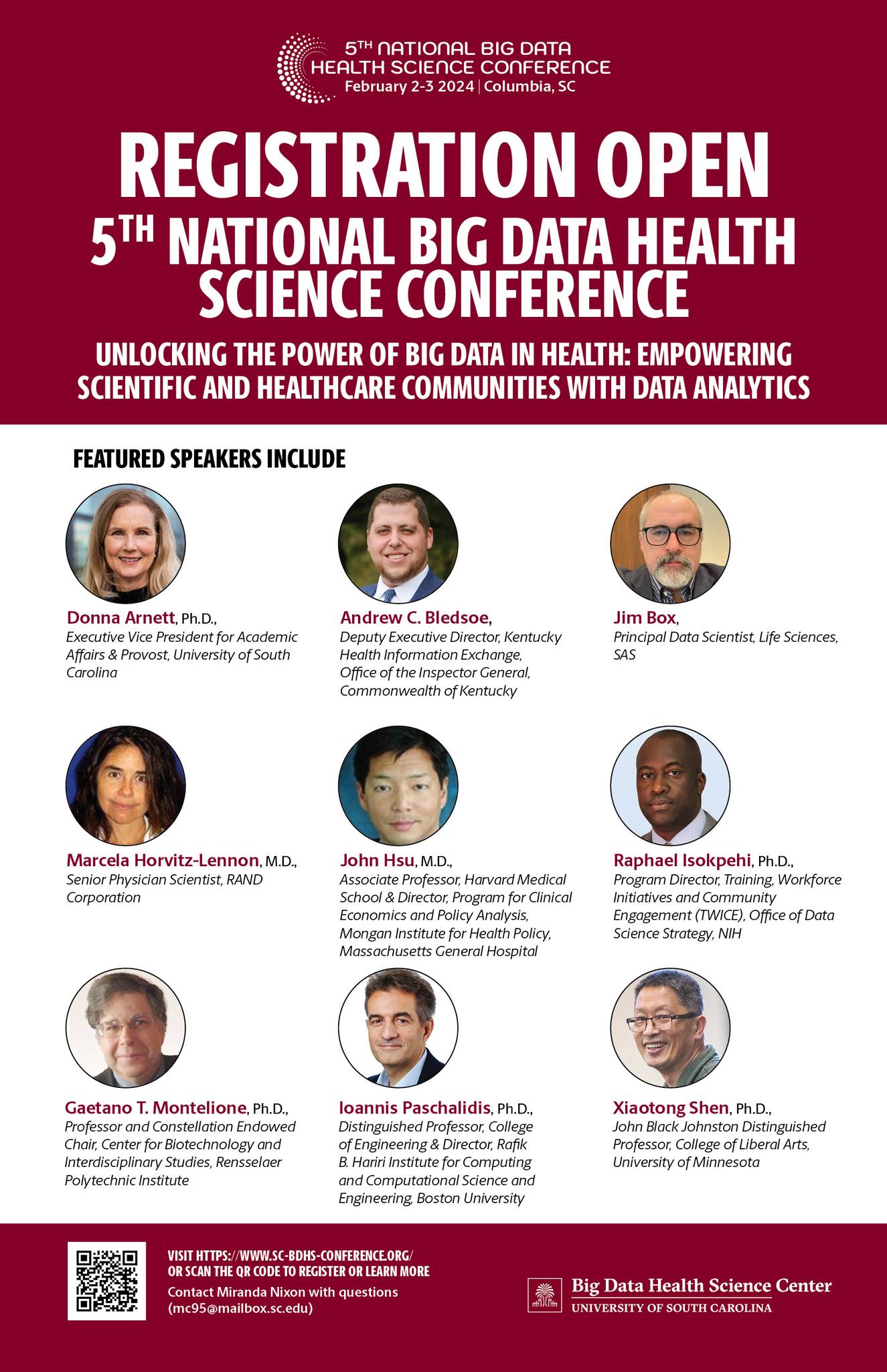 SC Big Data Health Science Center | Columbia SC