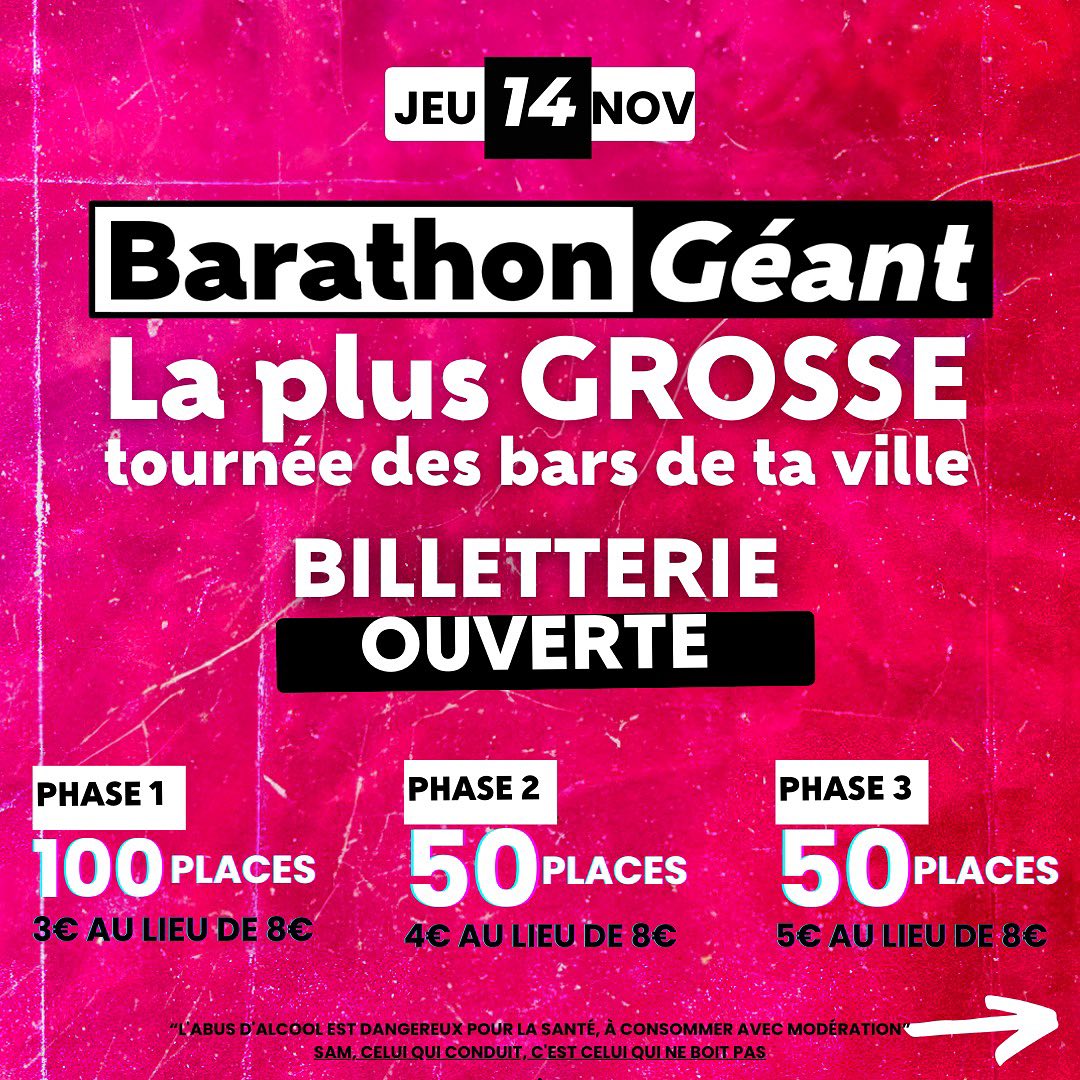 Et - 🎉 Le Barathon Géant est de retour à Clermont ! 🍻 Depuis 2017 ...