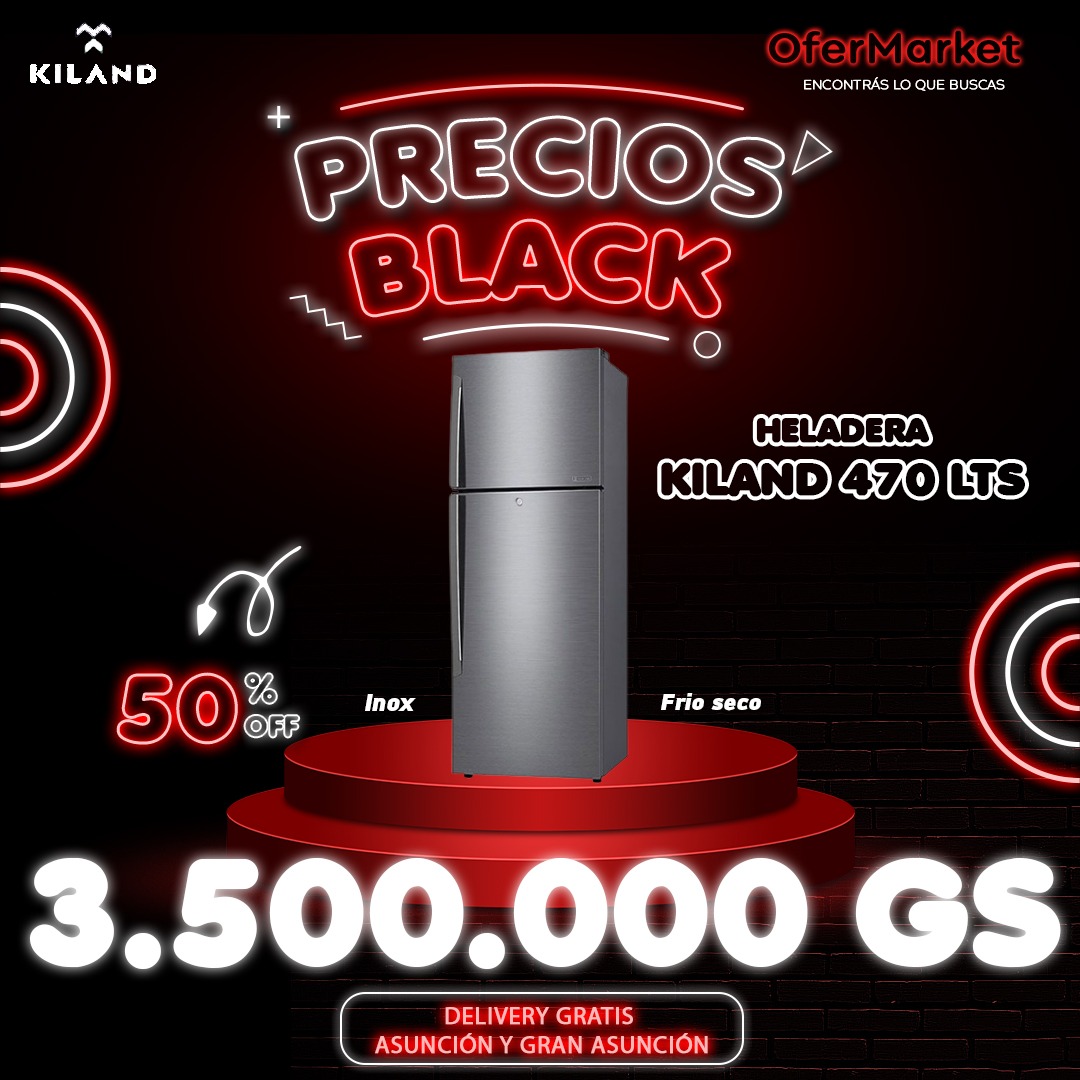 OferMarket - ⭐SUPER PRECIO HELADERA KILAND 470 LTS FRIO SECO INOX⭐ ⭕ ...