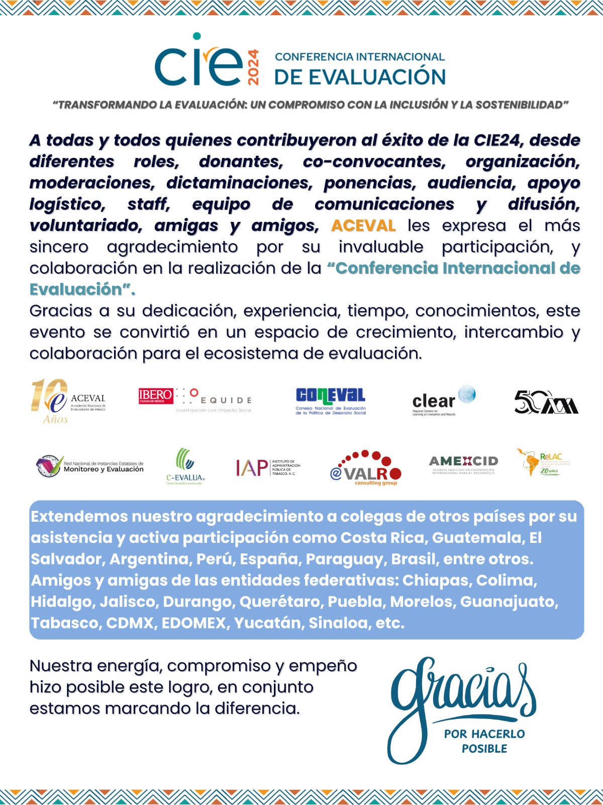 Aceval - 🎉 ¡GRACIAS por ser parte del éxito de la...