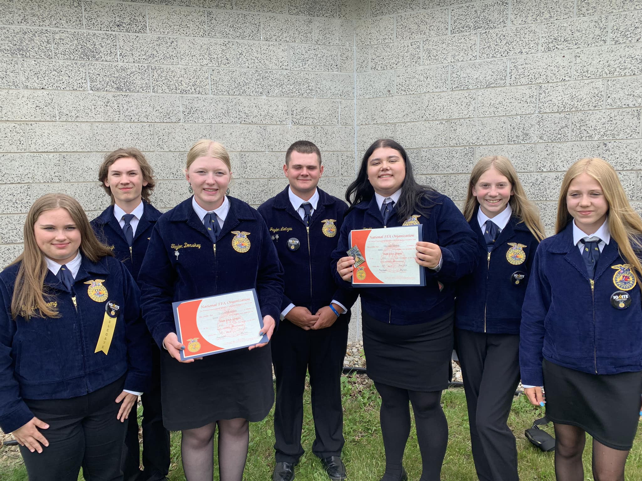 Congratulations to Taylor... Sparta FFA Chapter (Wisconsin)