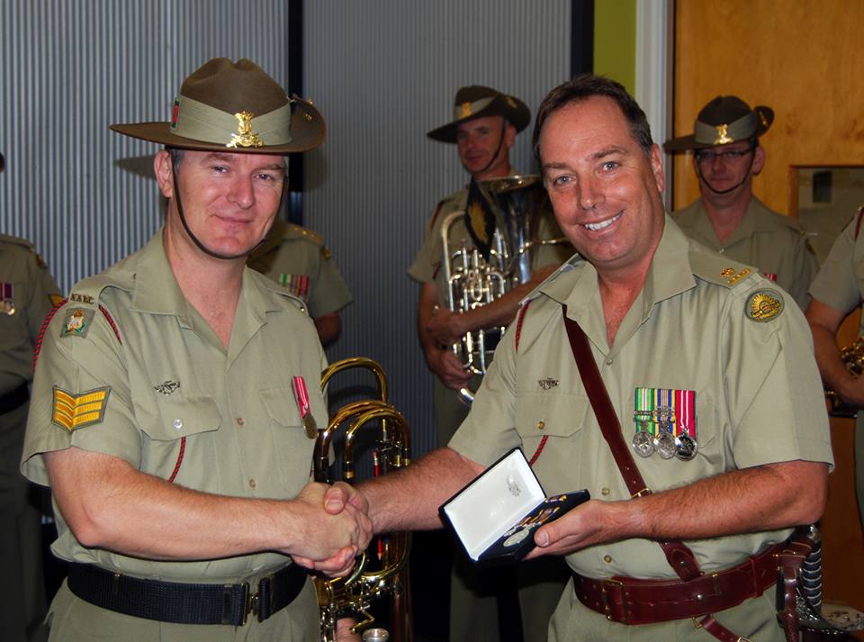 Recently MAJ Stephen Button,... - Australian Army Band | Facebook