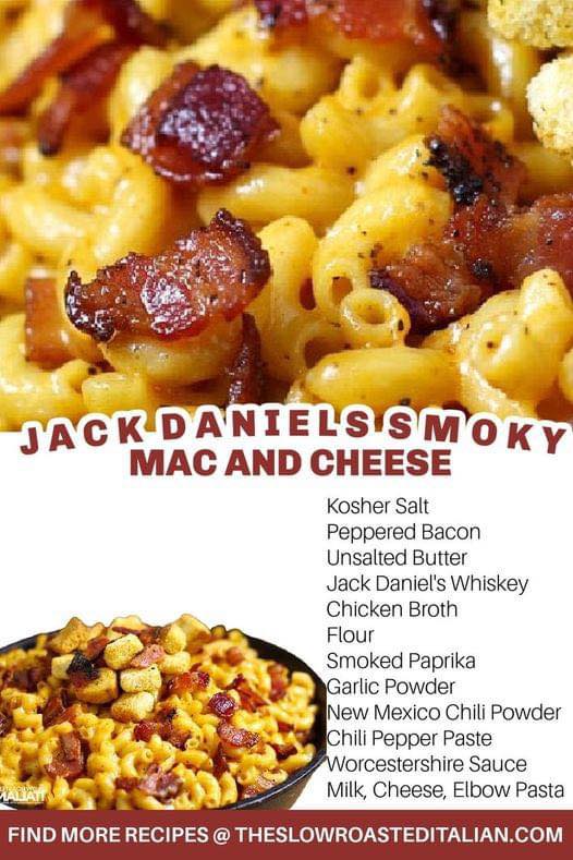 Jack Daniels bacon Mac and cheese by The Slow Roasted Italian