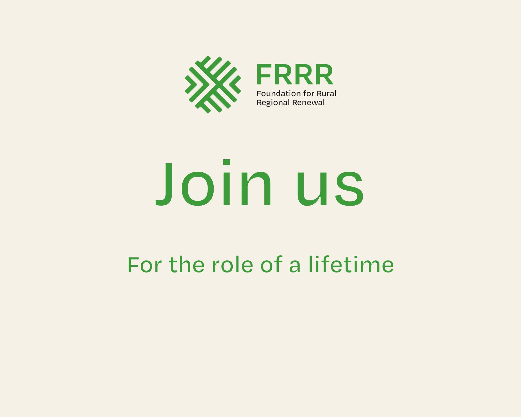 FRRR - JOIN US in building a thriving future for rural... | Facebook