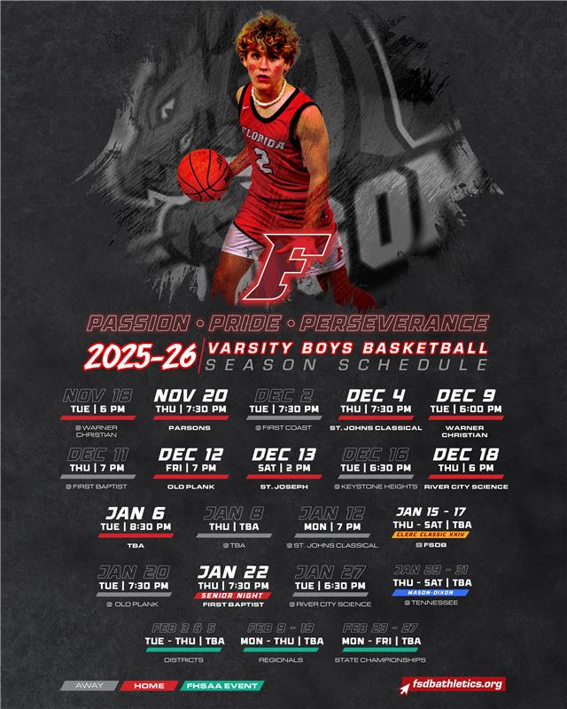 FSDB - Here is the 2025-2026 regular season schedule for the FSDB Boys ...