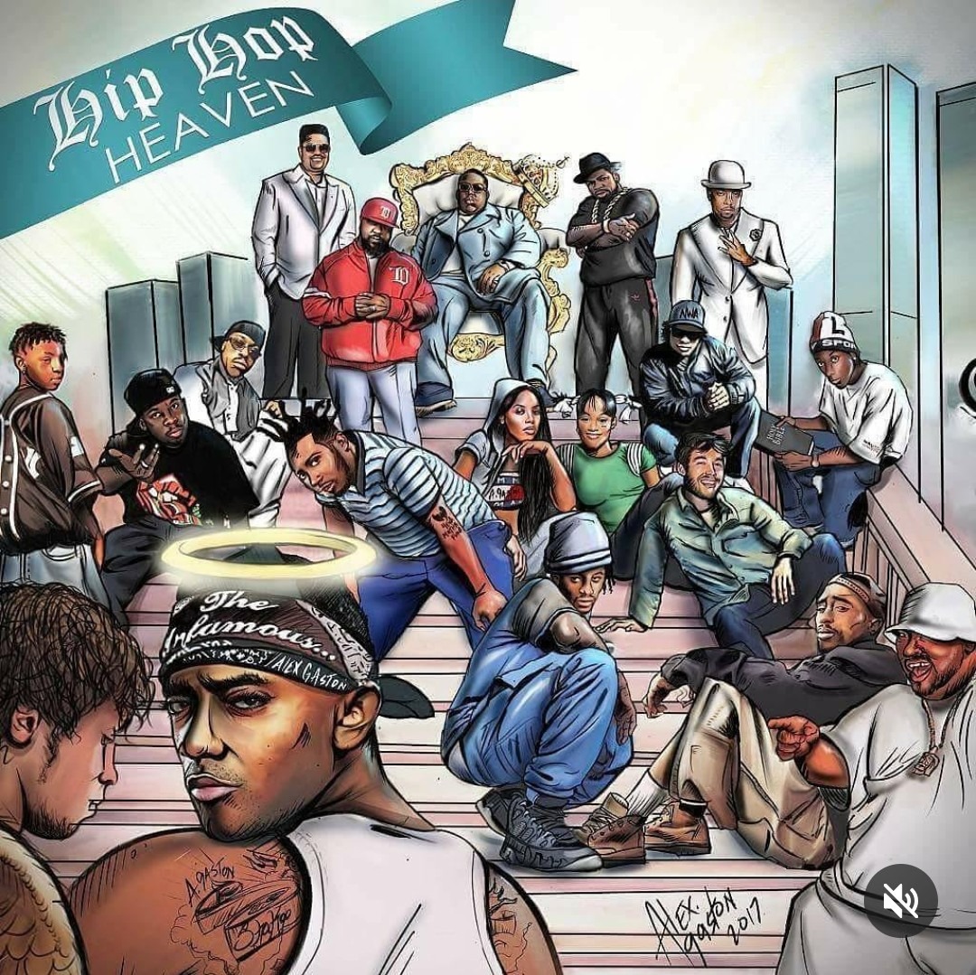 Hip Hop Heaven! Do you recognize all of the lost artists? Rest in