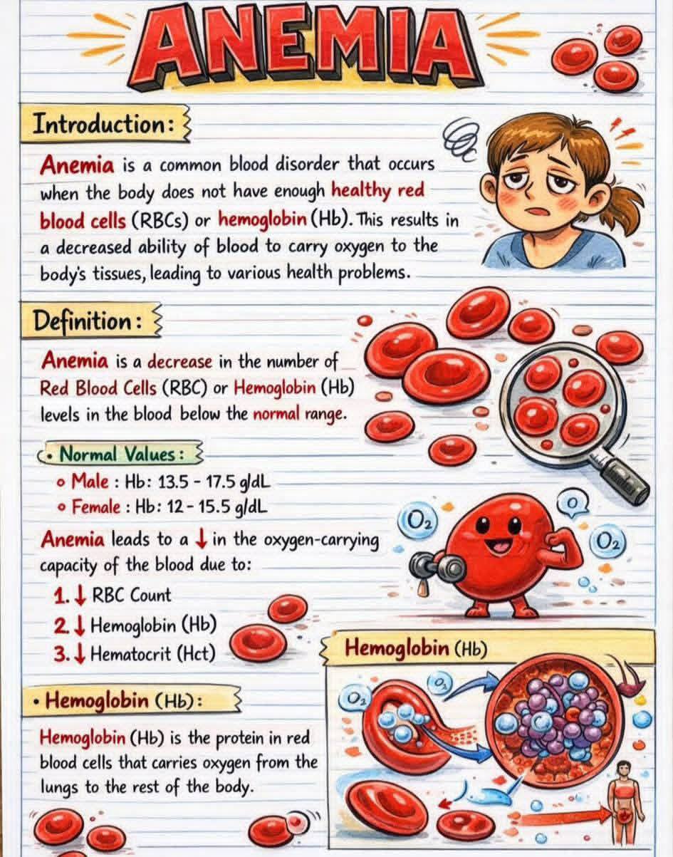 Human Anatomy Group | Different types of anemia | Facebook