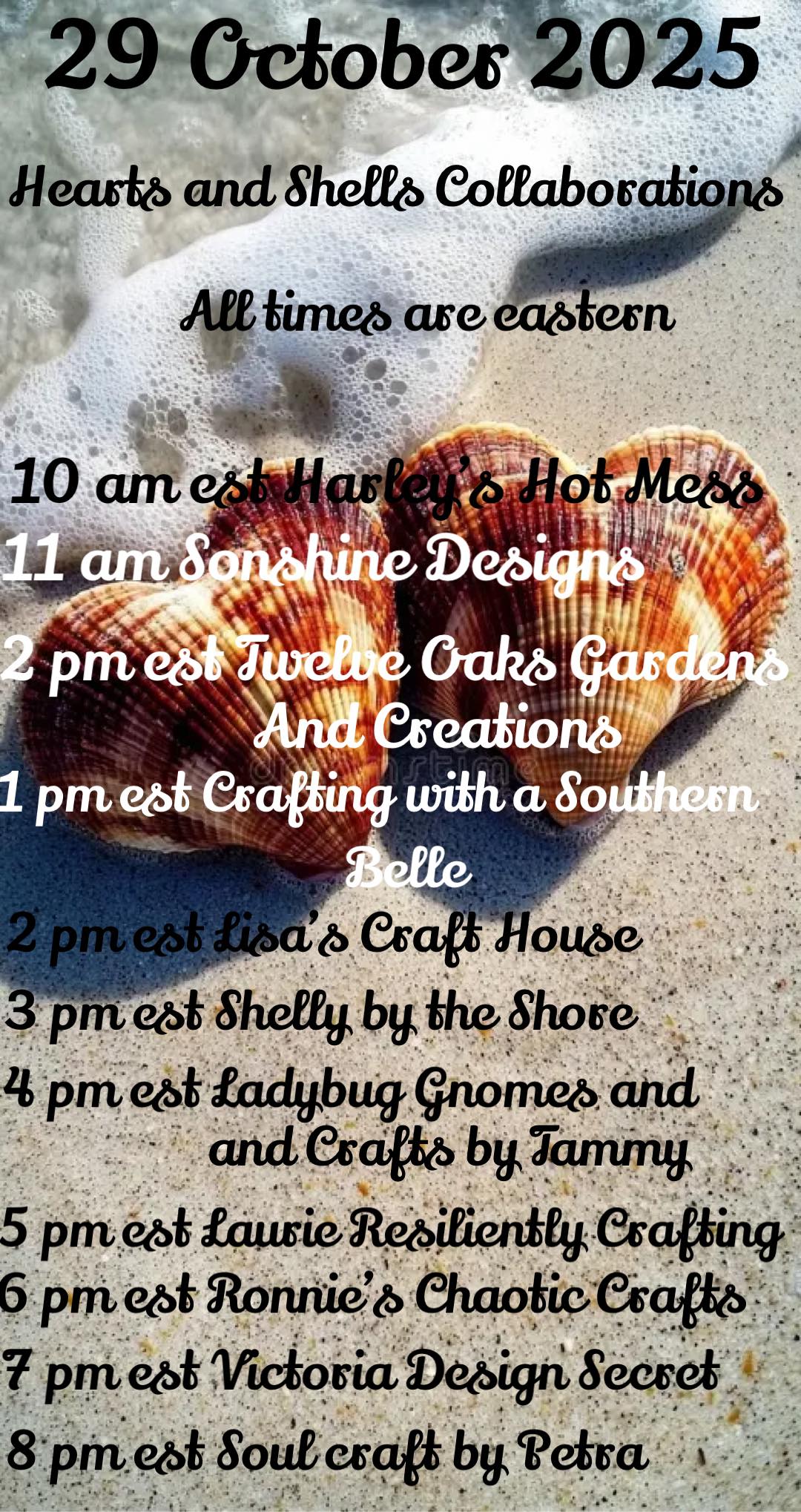Hearts And Shells Collaboration | Come and join us tomorrow right here ...