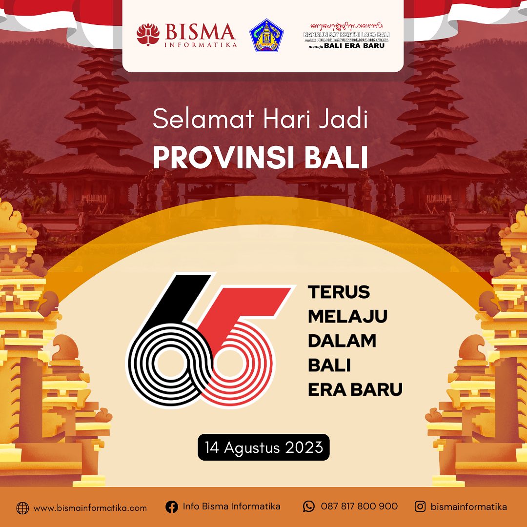 Selamat Hari Jadi Provinsi Bali... - Info Bisma Informatika