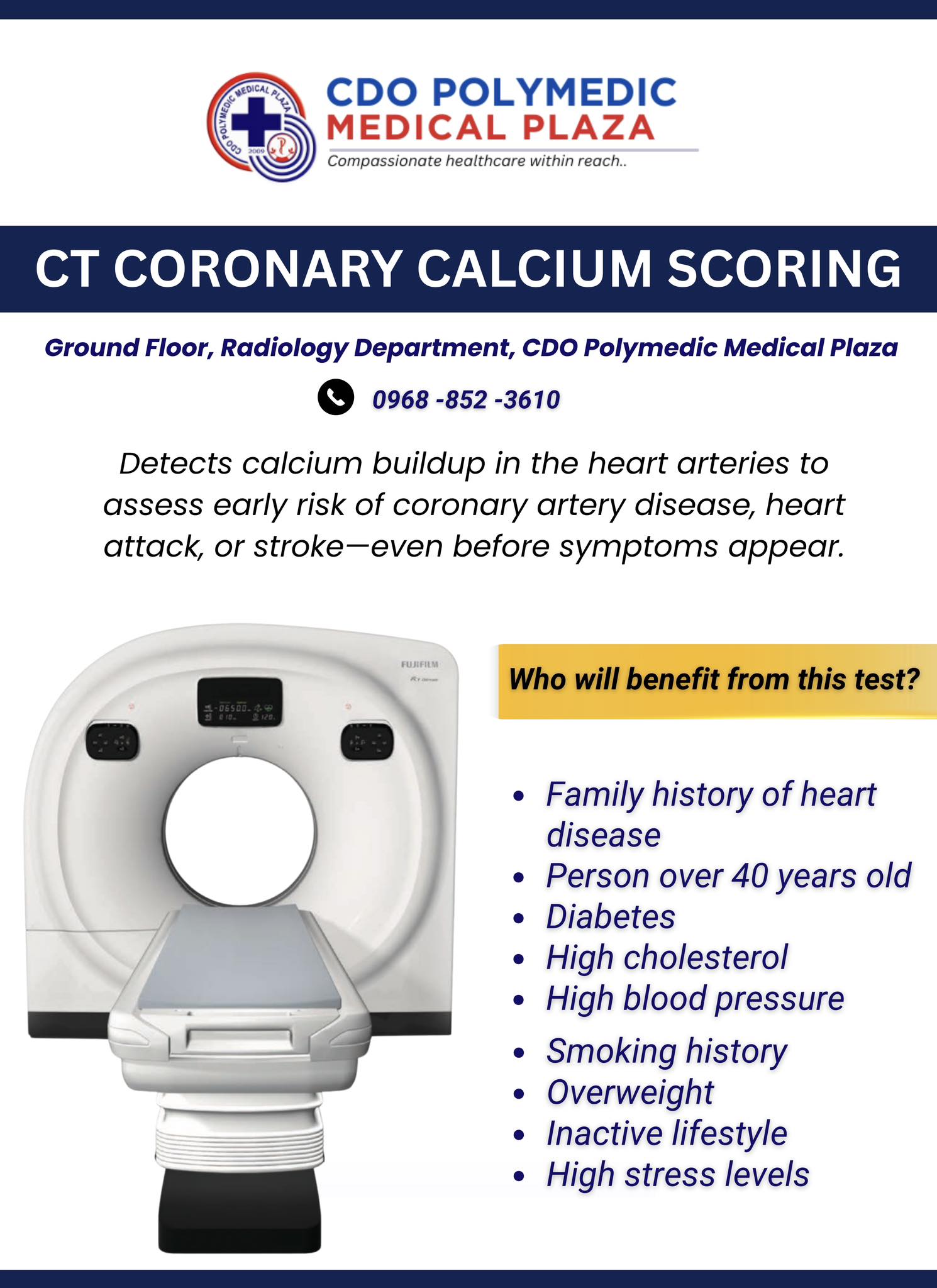 Polymedic - Know your heart’s health before symptoms appear! The CT ...