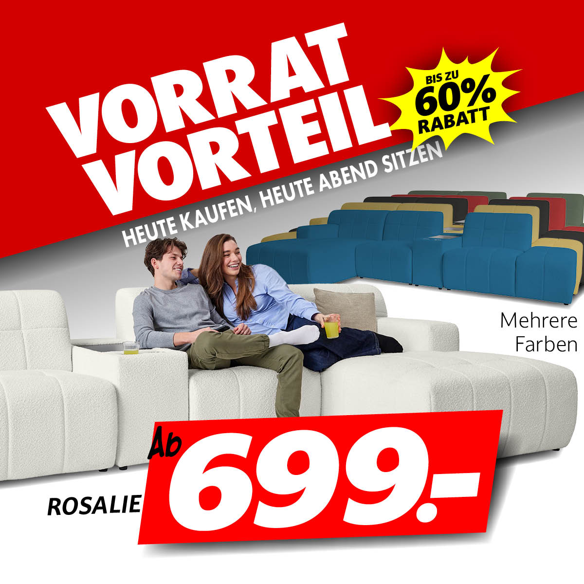 Nur diese Woche: 𝗩𝗢𝗥𝗥𝗔𝗧 𝗩𝗢𝗥𝗧𝗘𝗜𝗟 💥 Bei Seats and Sofas ist jeder Sofa aus unserer Kollektion vollständig anpassbar nach Ihren Wünschen. Jedes Modell ist in verschiedenen Aufstellungen, Farben und Mate
