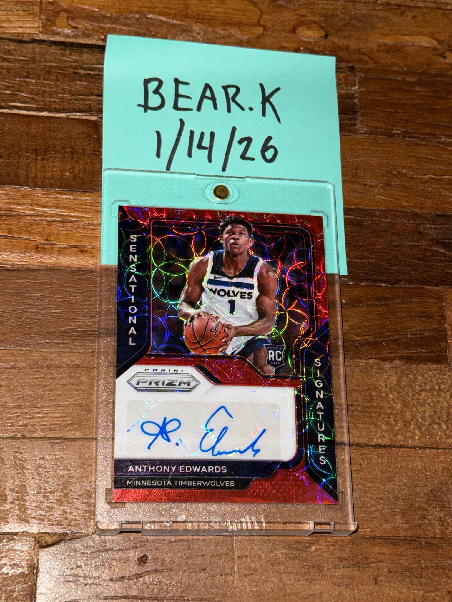 Anthony Edwards Prizm Red Choice Rookie Auto ??