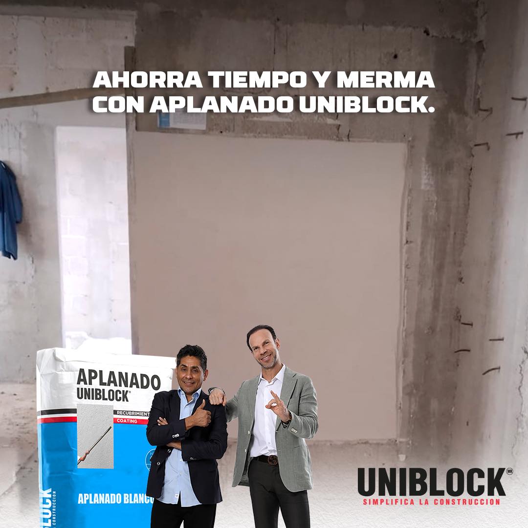 Uniblock - En las grands obras, Aplanado Uniblock ayuda a...
