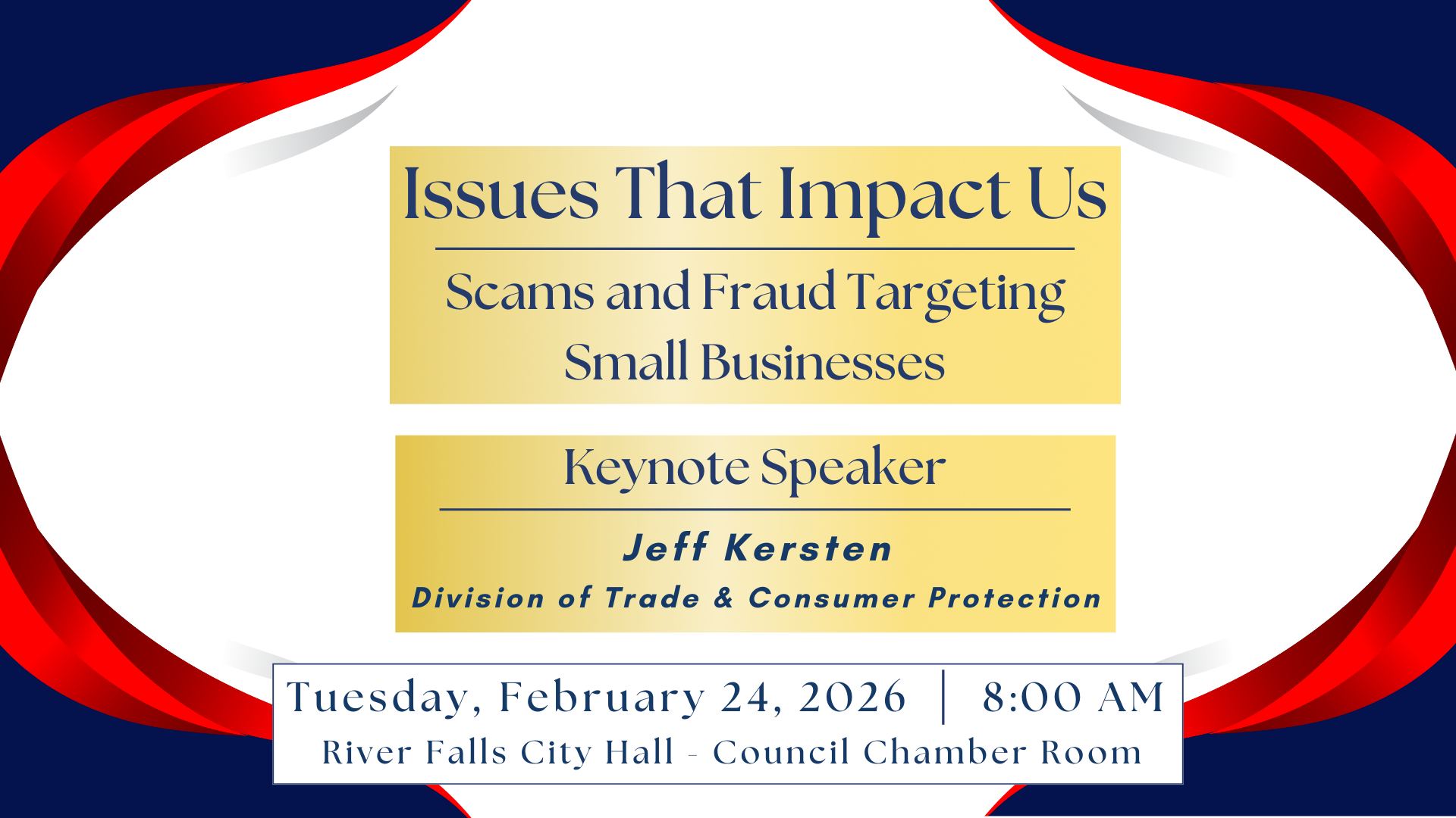 Issues That Impact Us: Scams and Fraud Targeting Small Businesses