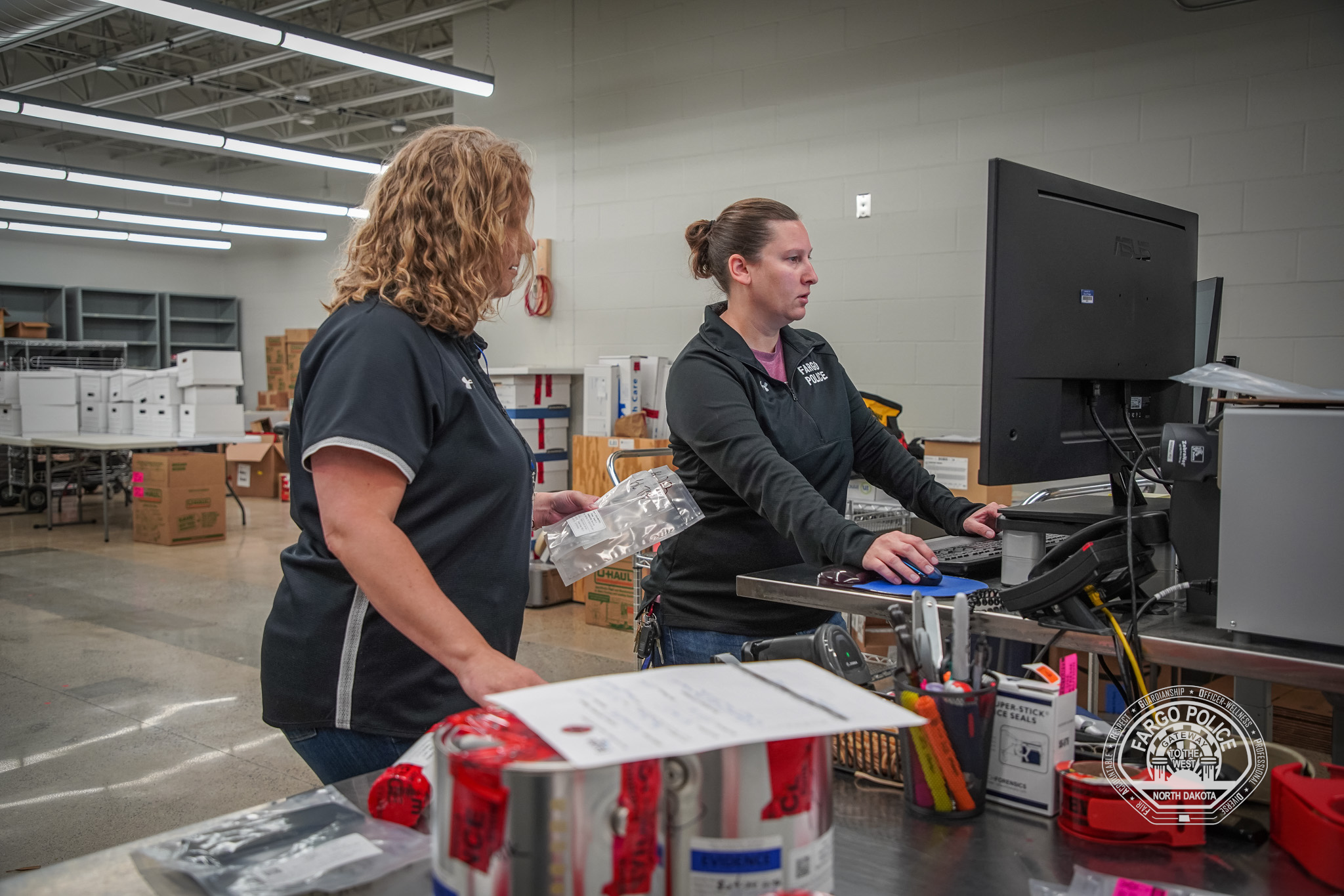 Collecting and logging evidence... - Fargo Police Department