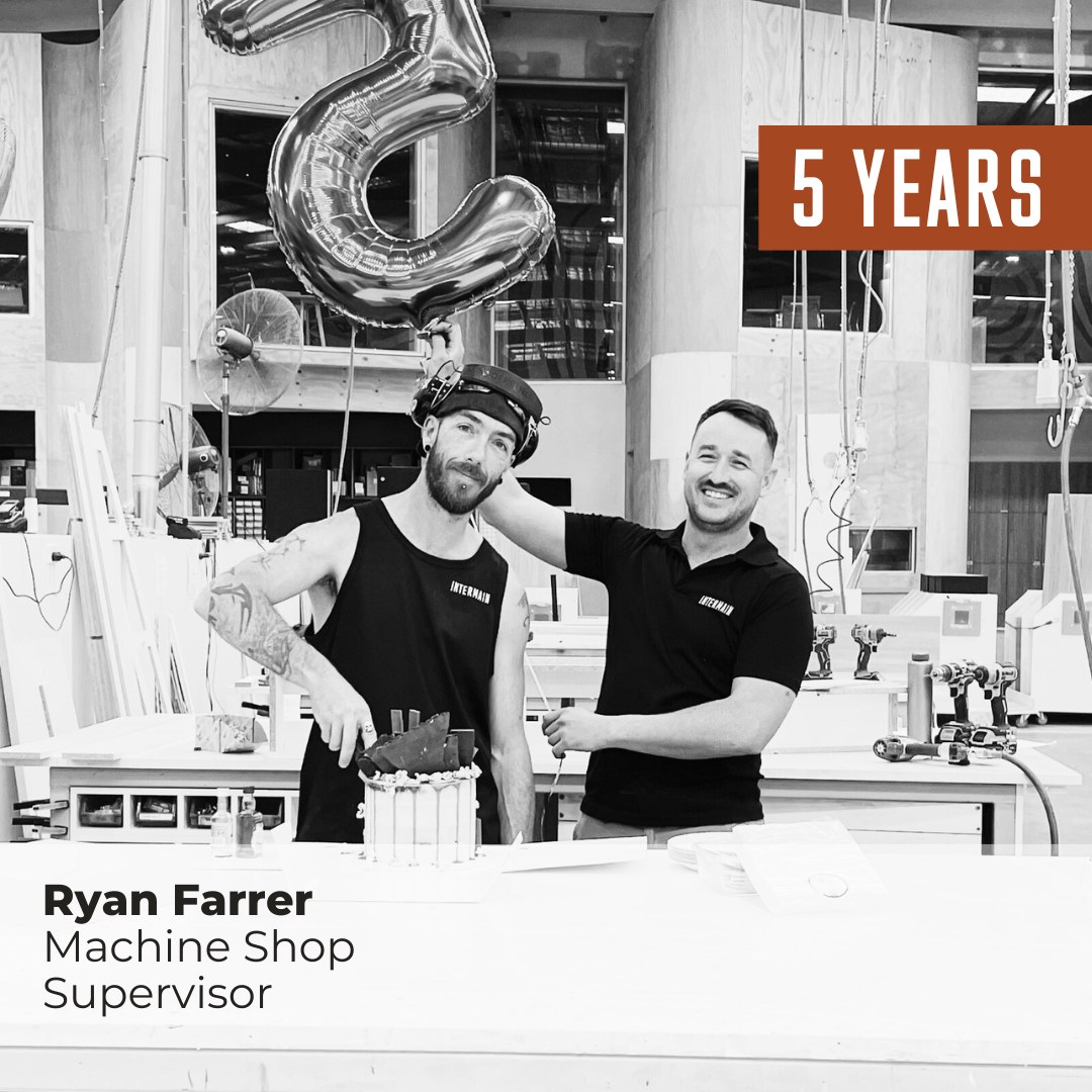Intermain - Congratulations to Ryan Farrer on his 5-year... | Facebook