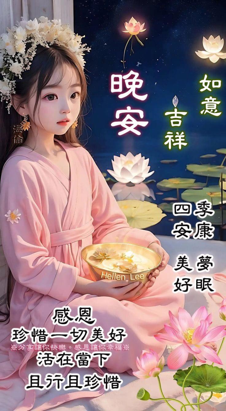 晚安吉祥🪷🌿喜樂常在 四季安康🪷🌿如意順心 夜晚舒心🪷🌿美夢好眠 🌱... - ※ 分享讓你快樂。感恩讓你幸福※