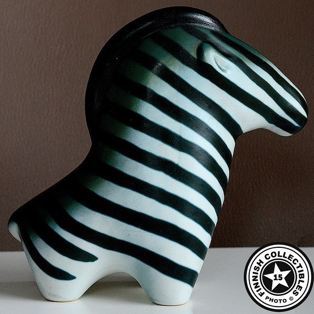 Finnish - Arabia Taisto Kaasinen, Zebra, figurine (1960-1970