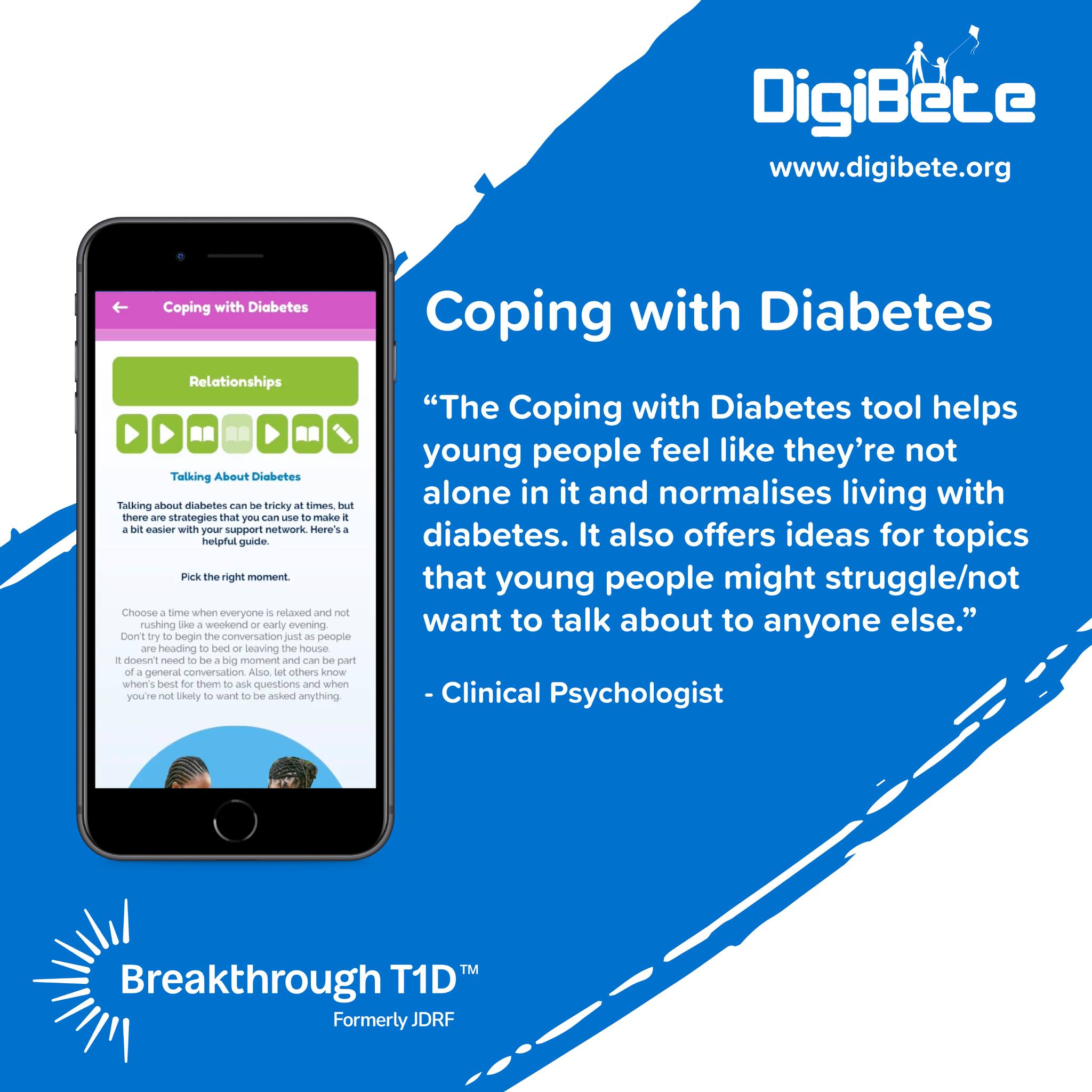 DigiBete - 💙The Coping with Diabetes tool available on the DigiBete App ...