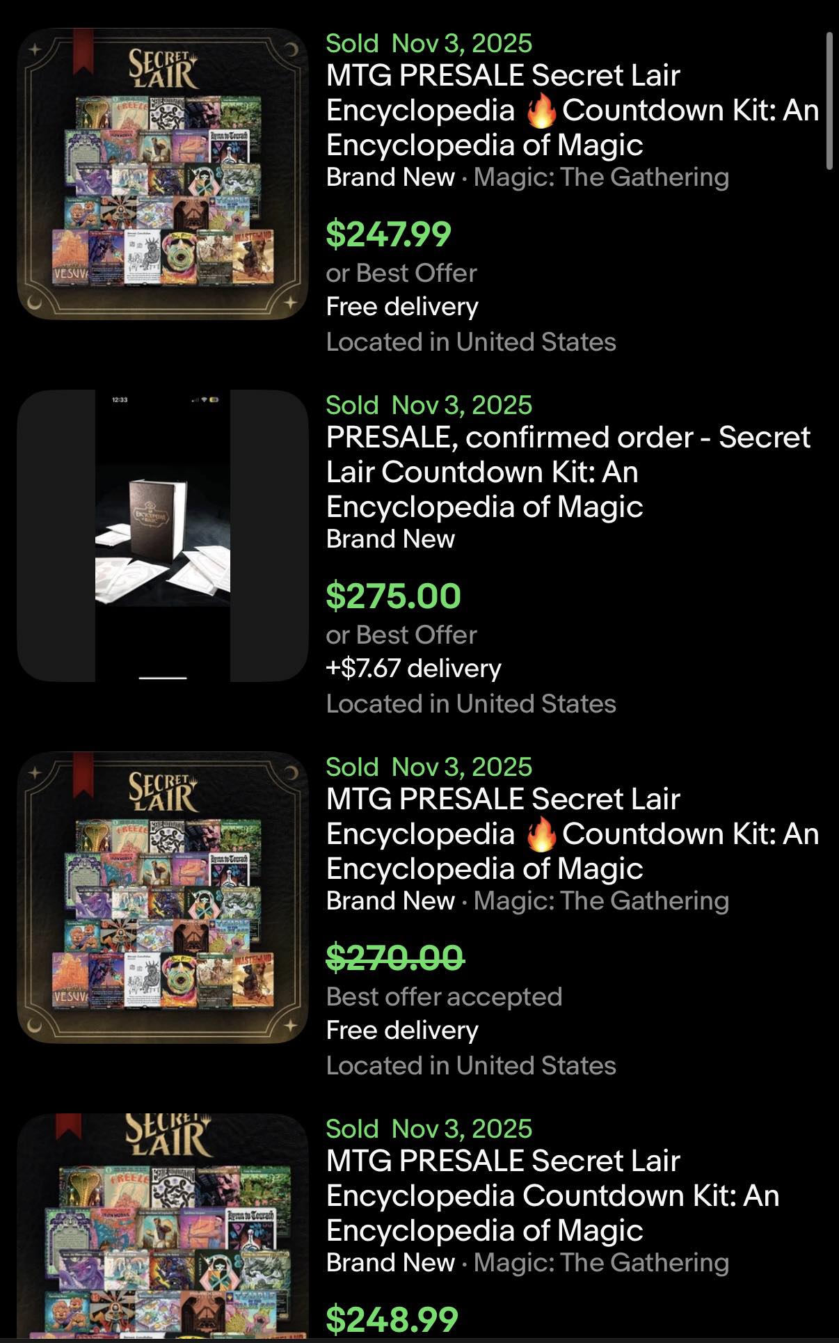 Magic: The Gathering Secret Lair Encyclopedia Countdown Kit pricing