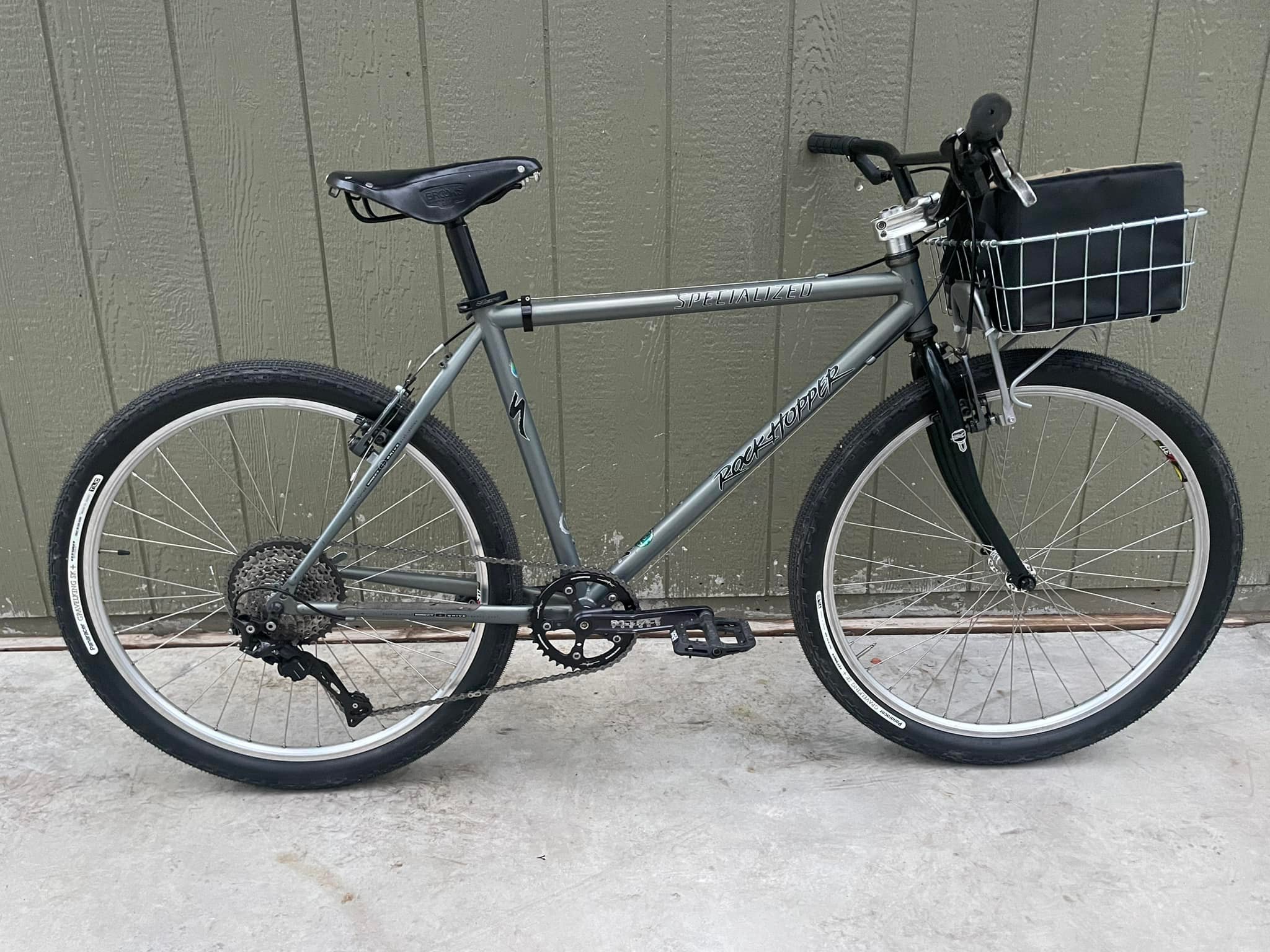 Late 80's Rockhopper bike with XTR crankset