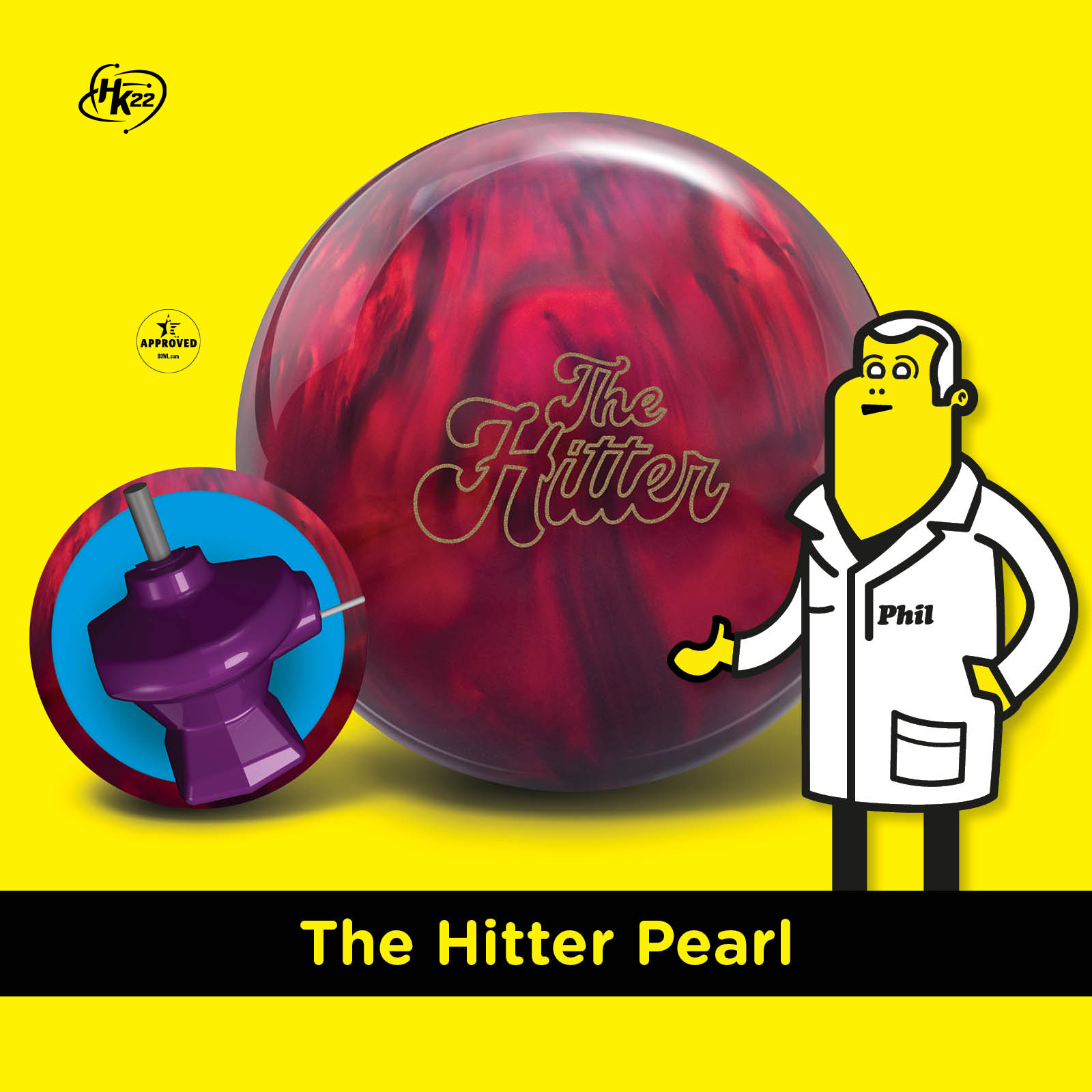 Radical Hitter Pearl bowling ball review with HK22 coverstock