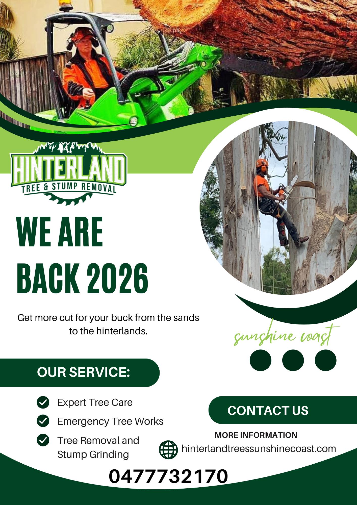 Hinterland Tree and Stump Removal | Sunshine Coast QLD