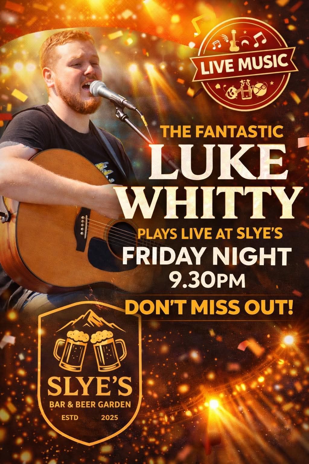 A new year , a new venue 🙌🙌 The banjo... - Luke.WhittyMusic | Facebook