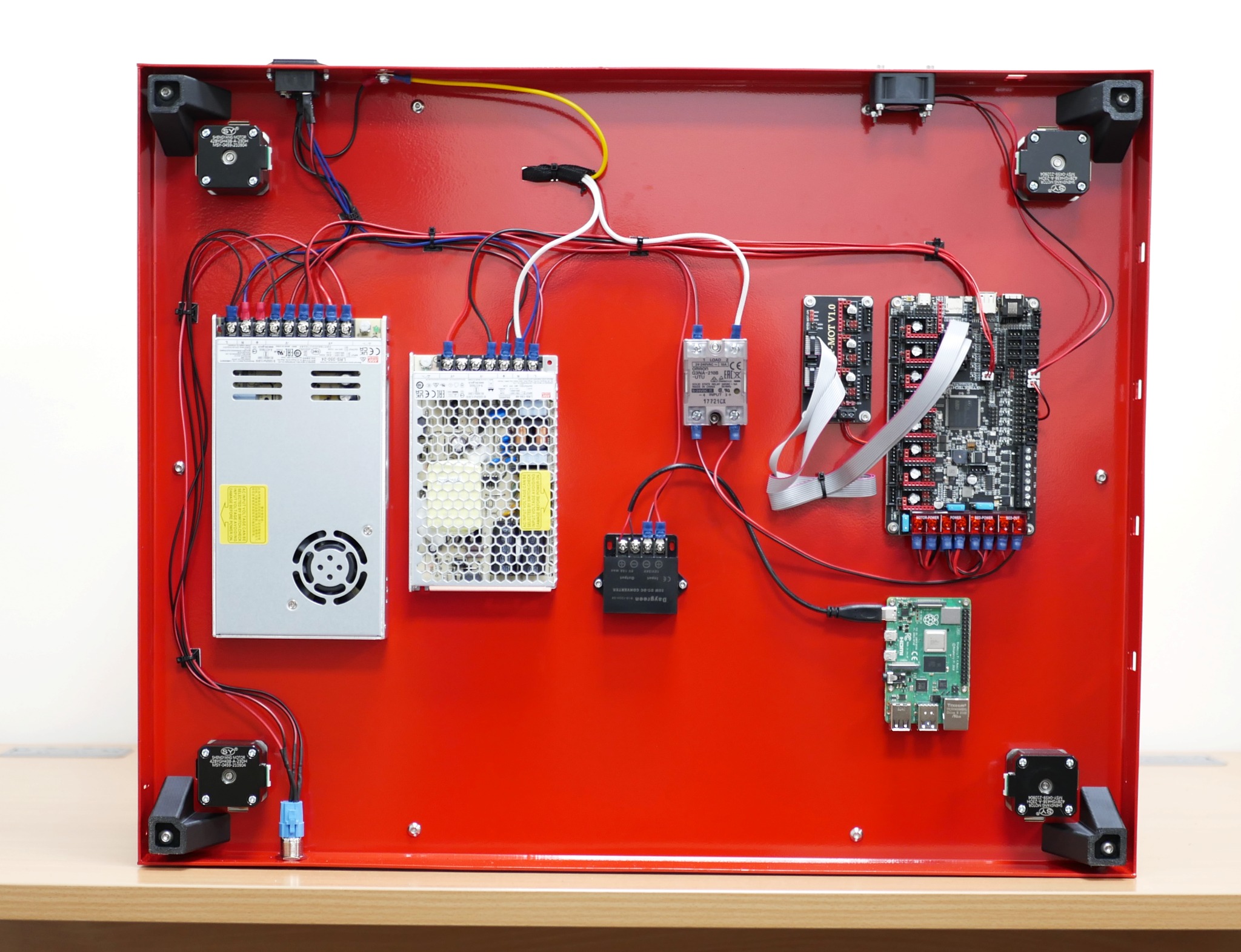 Makertech - Here's a look at some of the wiring on the...