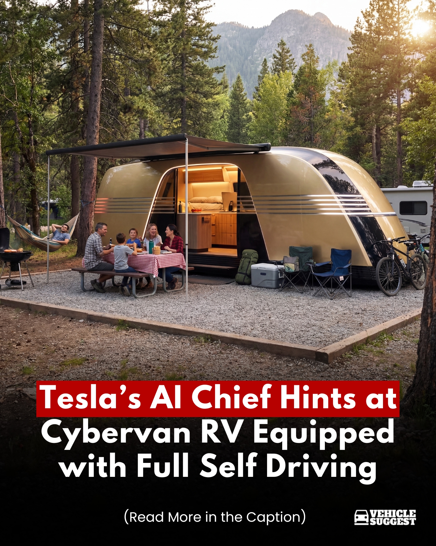 Vehiclesuggest - Tesla’s AI Chief Hints at a Cybervan RV Equipped with ...